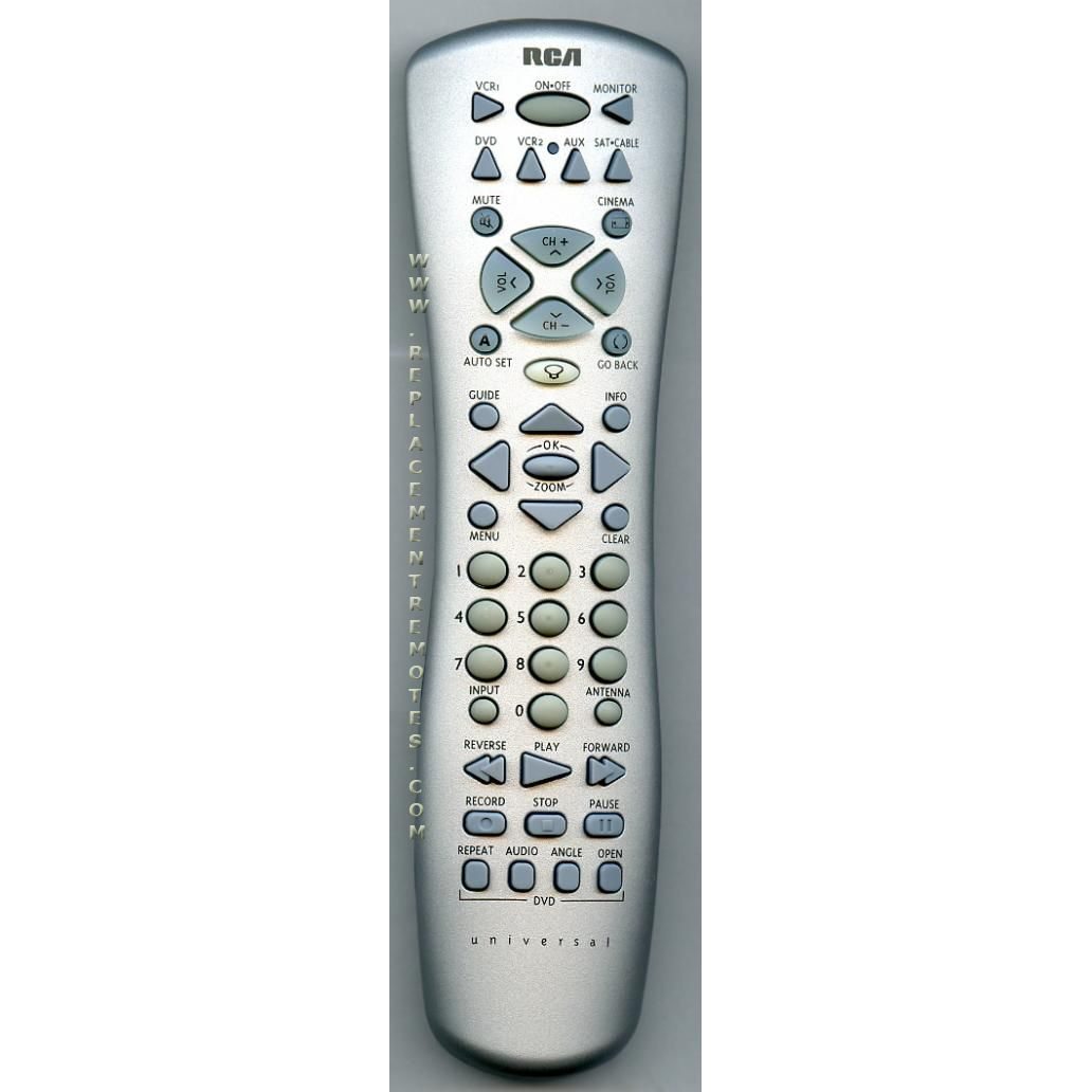 RCA RCR160TKLM1 DVD Remote Control