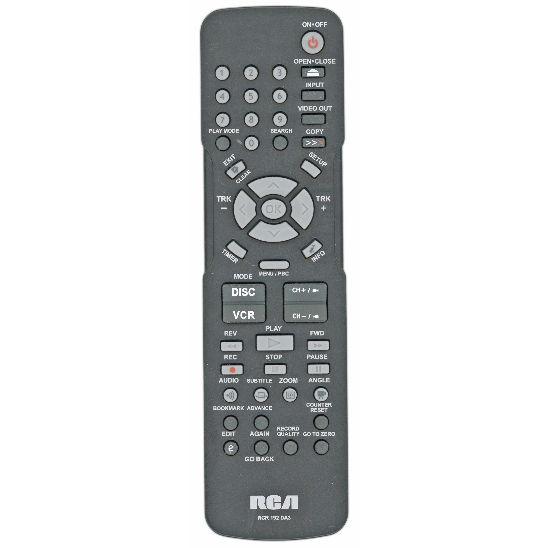 RCA RCR192DA3 Home Theater Remote Control