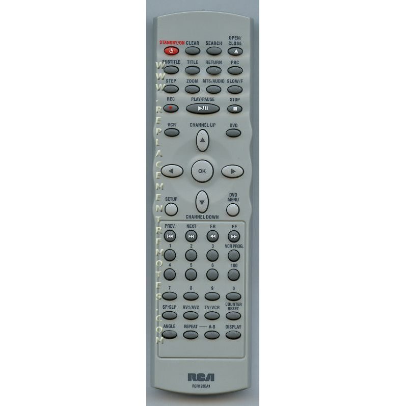 RCA RCR193DA1 Audio Remote Control