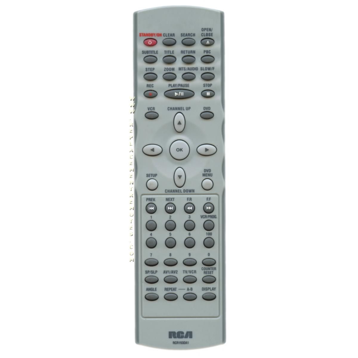 RCA RCR193DA1 Audio Remote Control