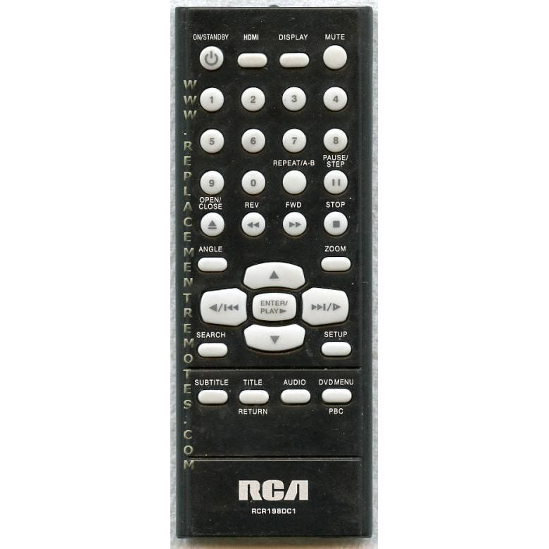 RCA RCR198DC1 DVD Remote Control