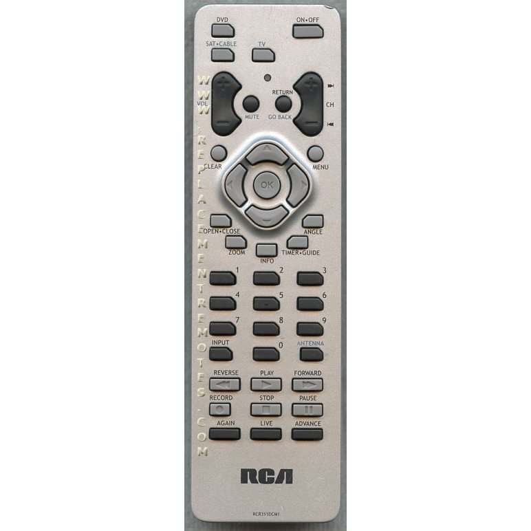 RCA RCR311DCM1 DVDR Remote Control