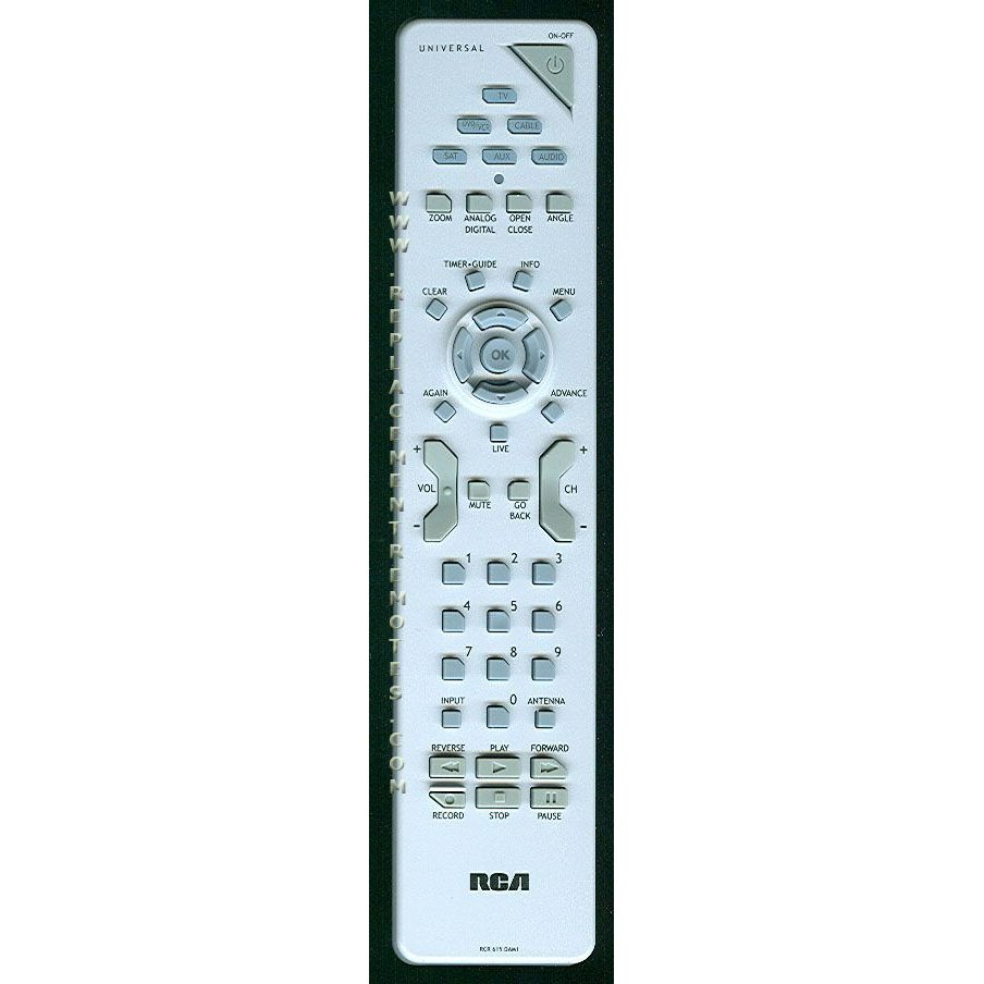 RCA RCR615DAM1 DVD/VCR Remote Control