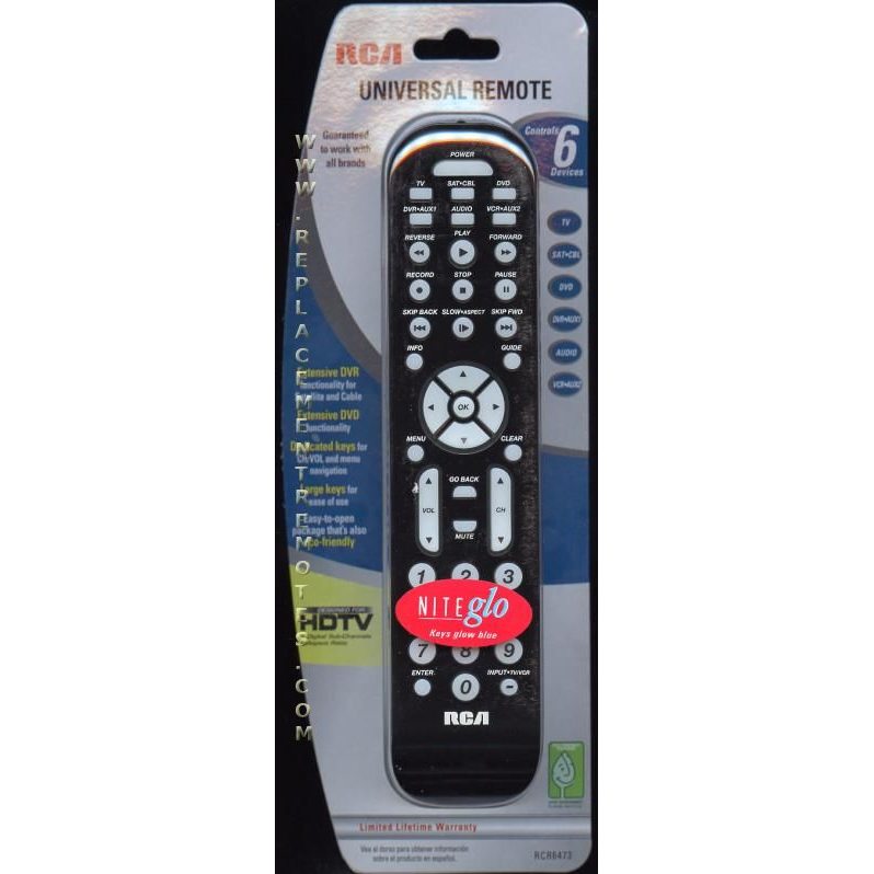 RCA RCR6473 Advanced Universal Remote Control