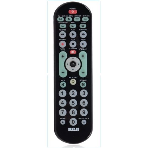 RCA RCRBB04GR 4-Device Universal Remote Control