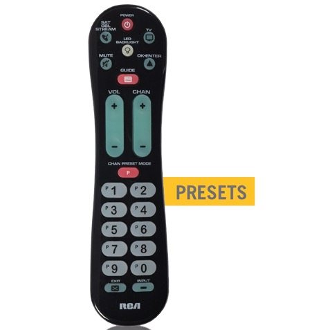 RCA RCRPS02GZ 1-Device Universal Remote Control