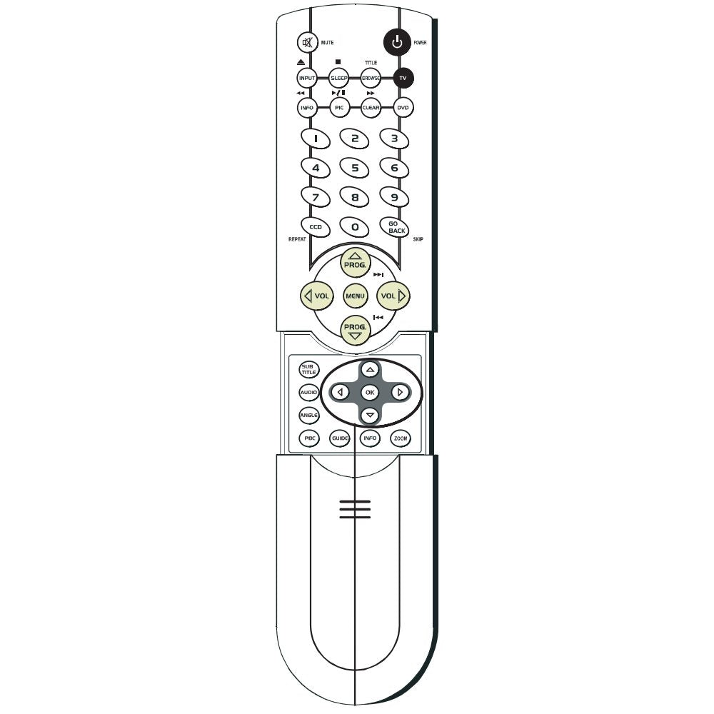 RCA RCRVD2022rem TV/DVD Remote Control