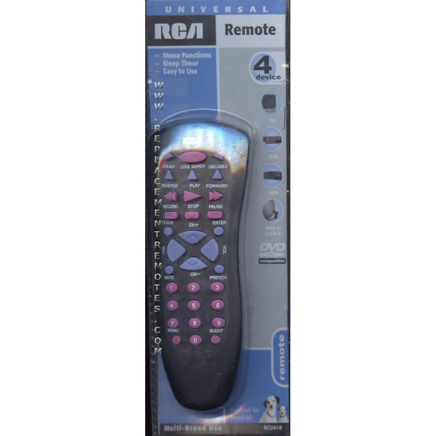 RCA RCU410 4-Device Universal Remote Control