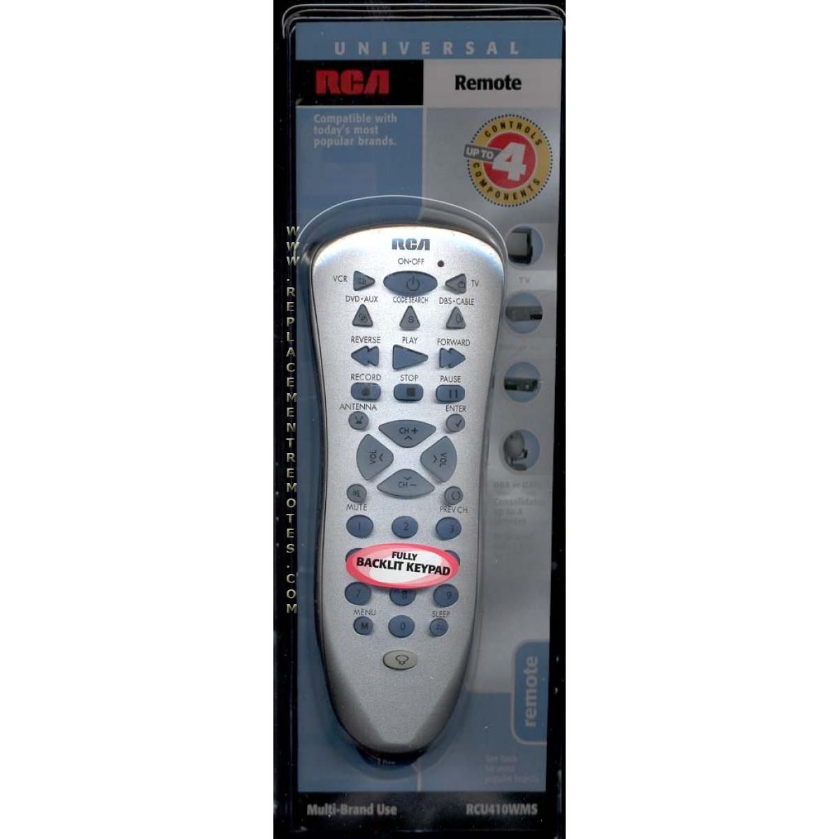 RCA RCU410WMS 4-Device Universal Remote Control