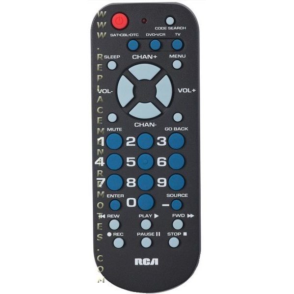 RCA RCU503BR 3-Device Universal Remote Control