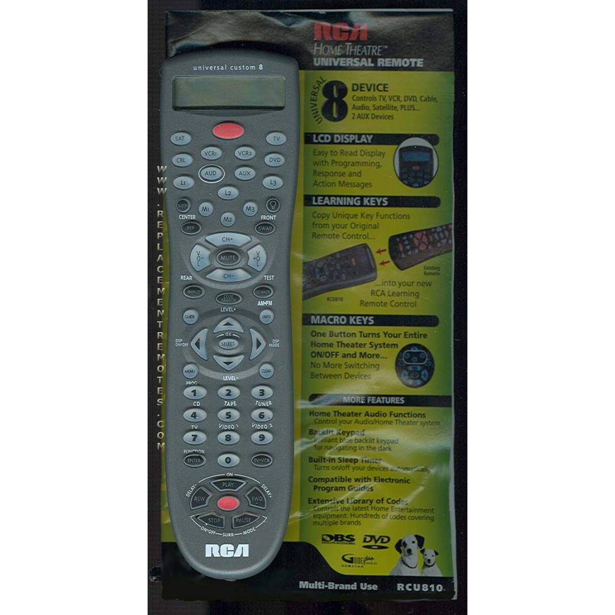 RCA RCU810 Advanced Universal Remote Control