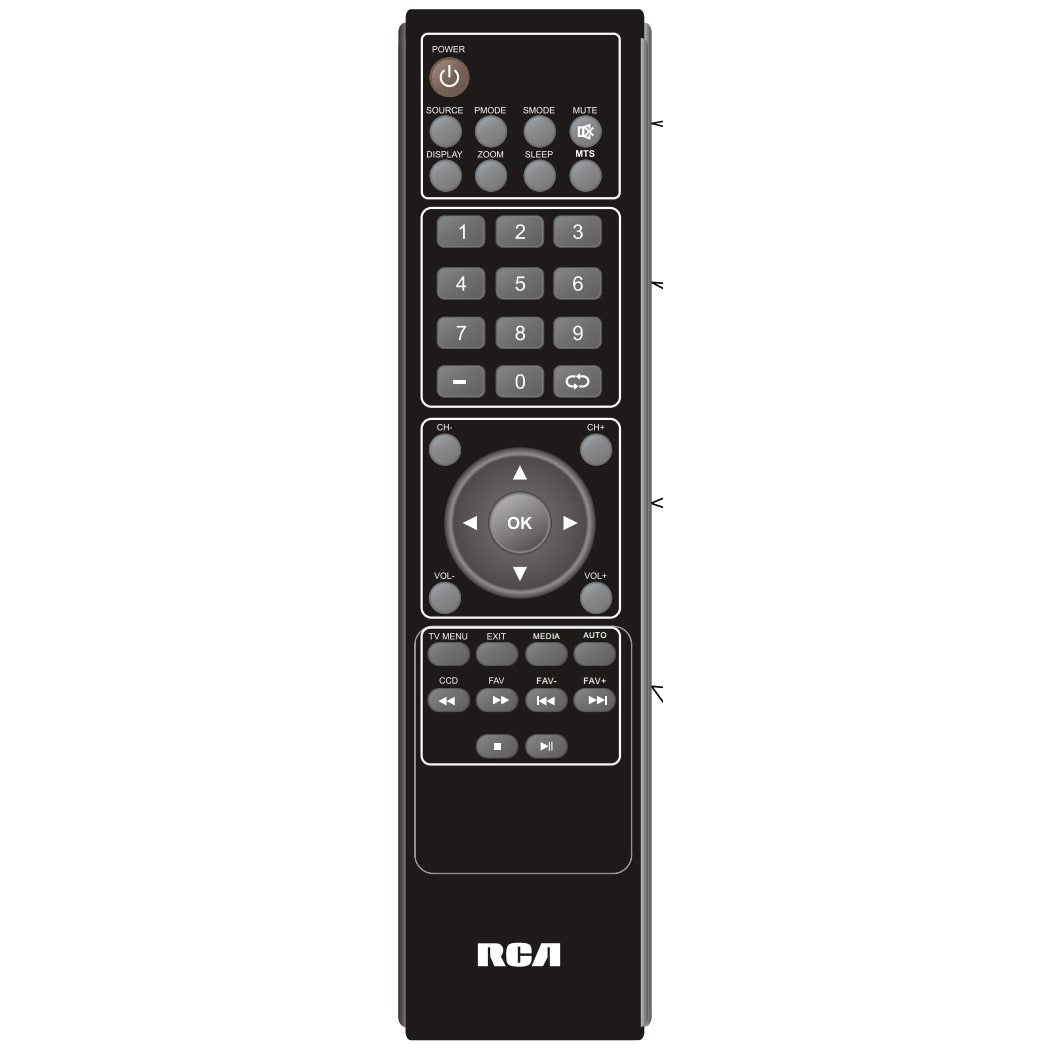 RCA RLC4009REM TV Remote Control