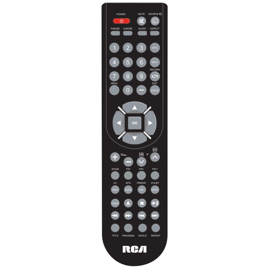 RCA RLEDV1910Arem TV/DVD Remote Control