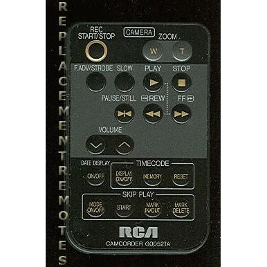 RCA RRMCG0052TASA Video Camera Remote Control