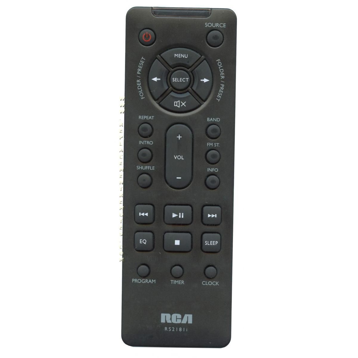 RCA RS2181i Audio Remote Control