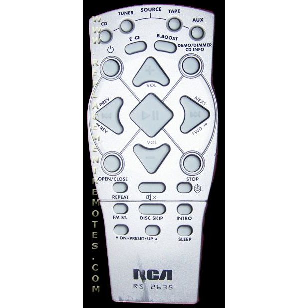 RCA RS2635 Audio Remote Control