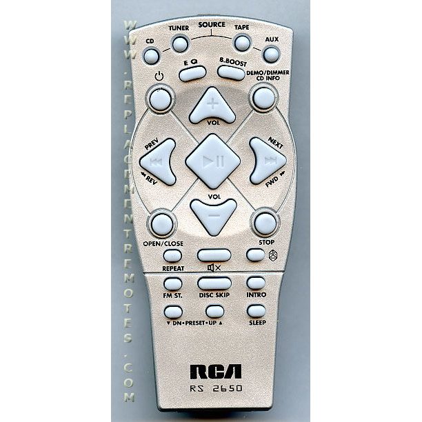 RCA RS2650 Audio Remote Control