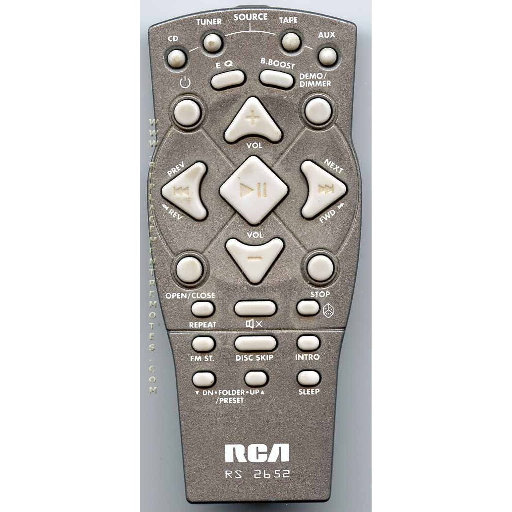 RCA RS2652 Audio Remote Control