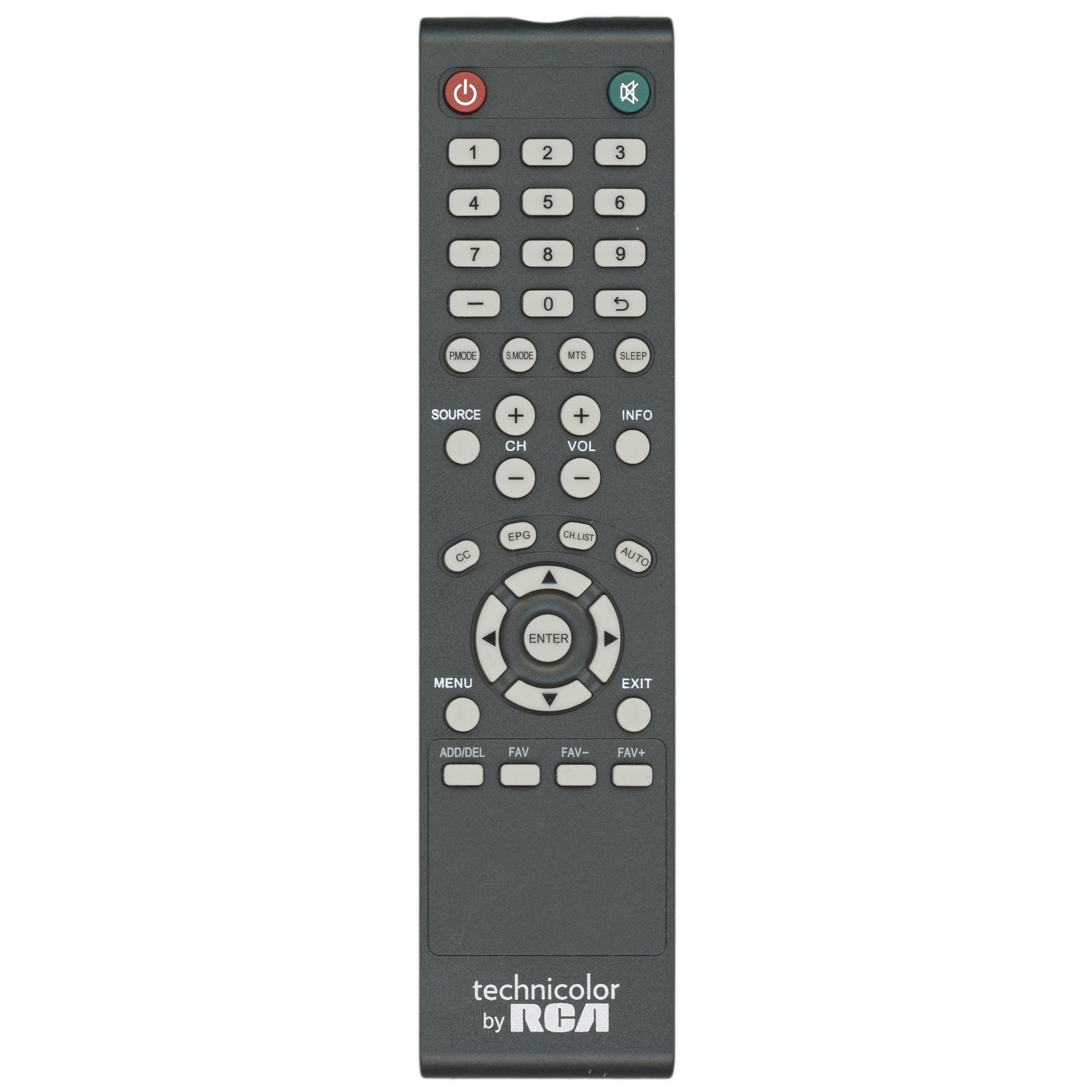 RCA TC3250ABREM Technicolor TV Remote Control