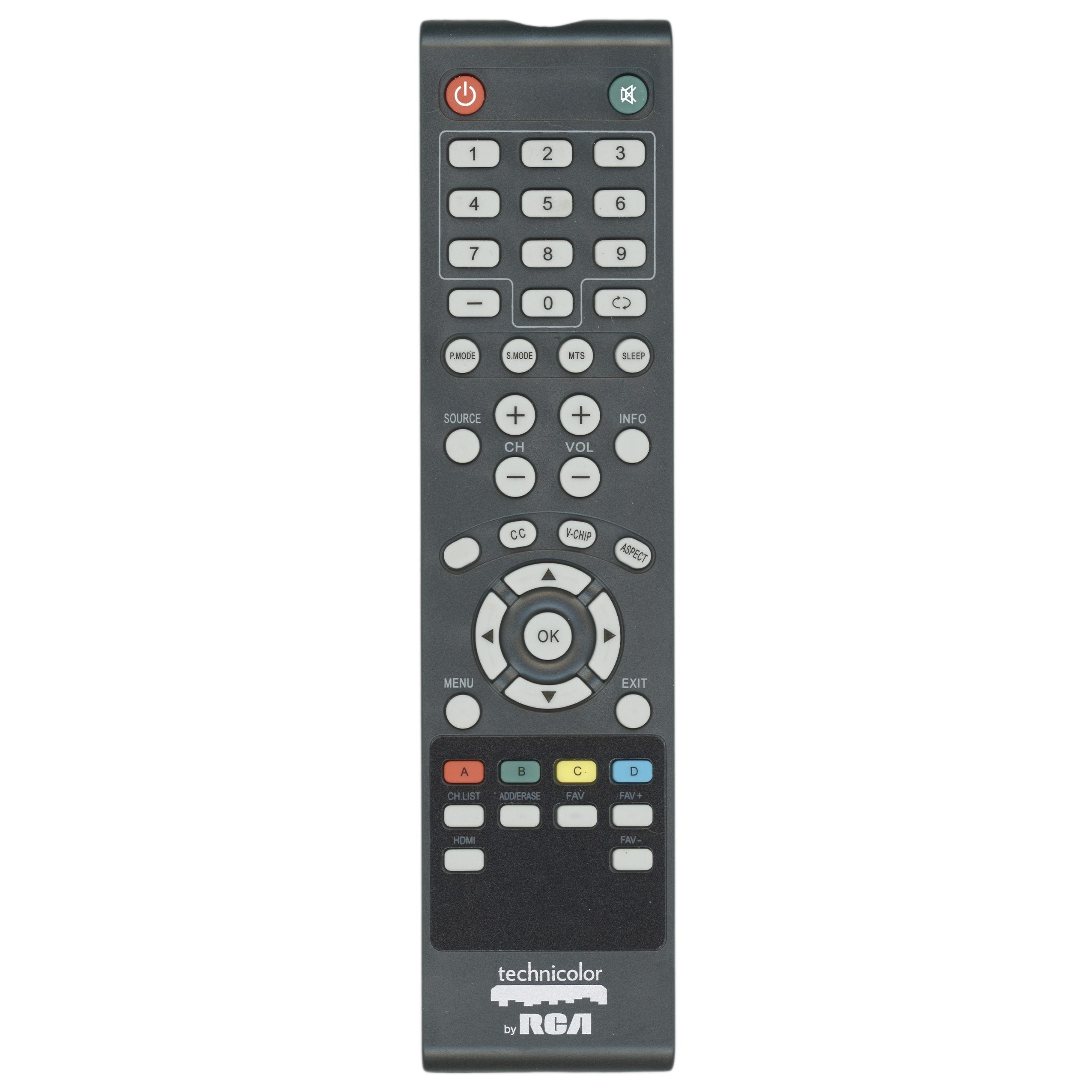 RCA TC3250AREM Technicolor TV Remote Control