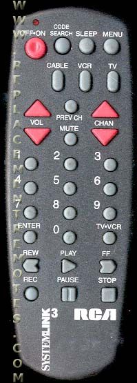 RCA RCU403A 3-Device Universal Remote Control