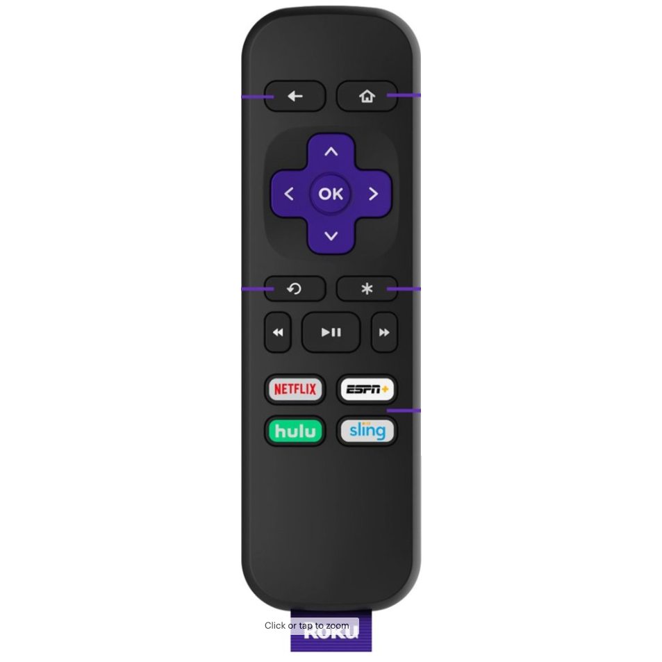 Roku 3930Rrem Streaming Remote Control