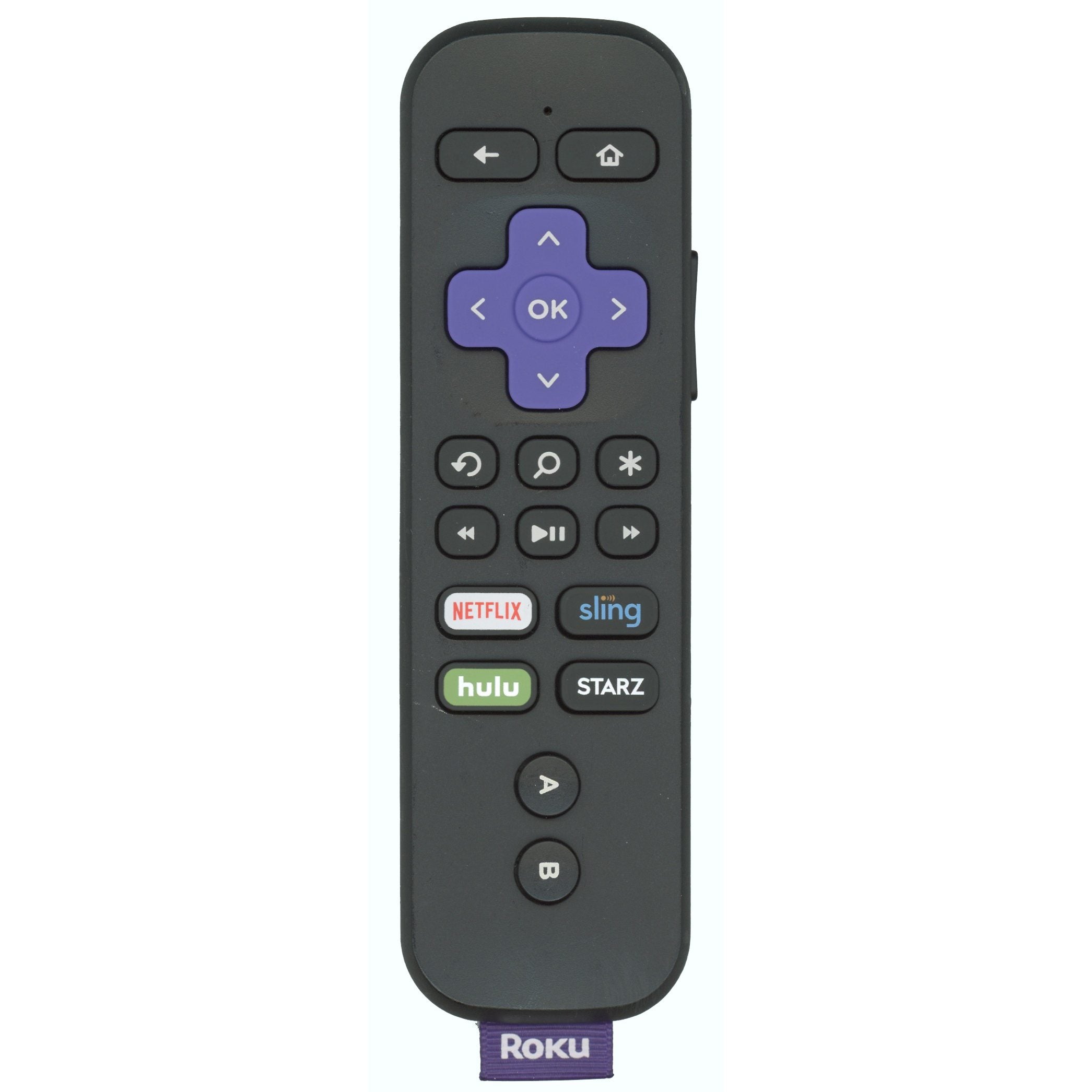 Roku RCGR4 RF STARZ Streaming Remote Control