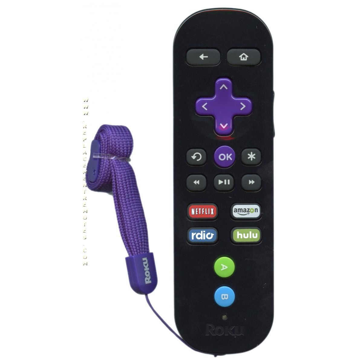 Roku ROKU 3 RF SHORTCUTS Streaming Remote Control