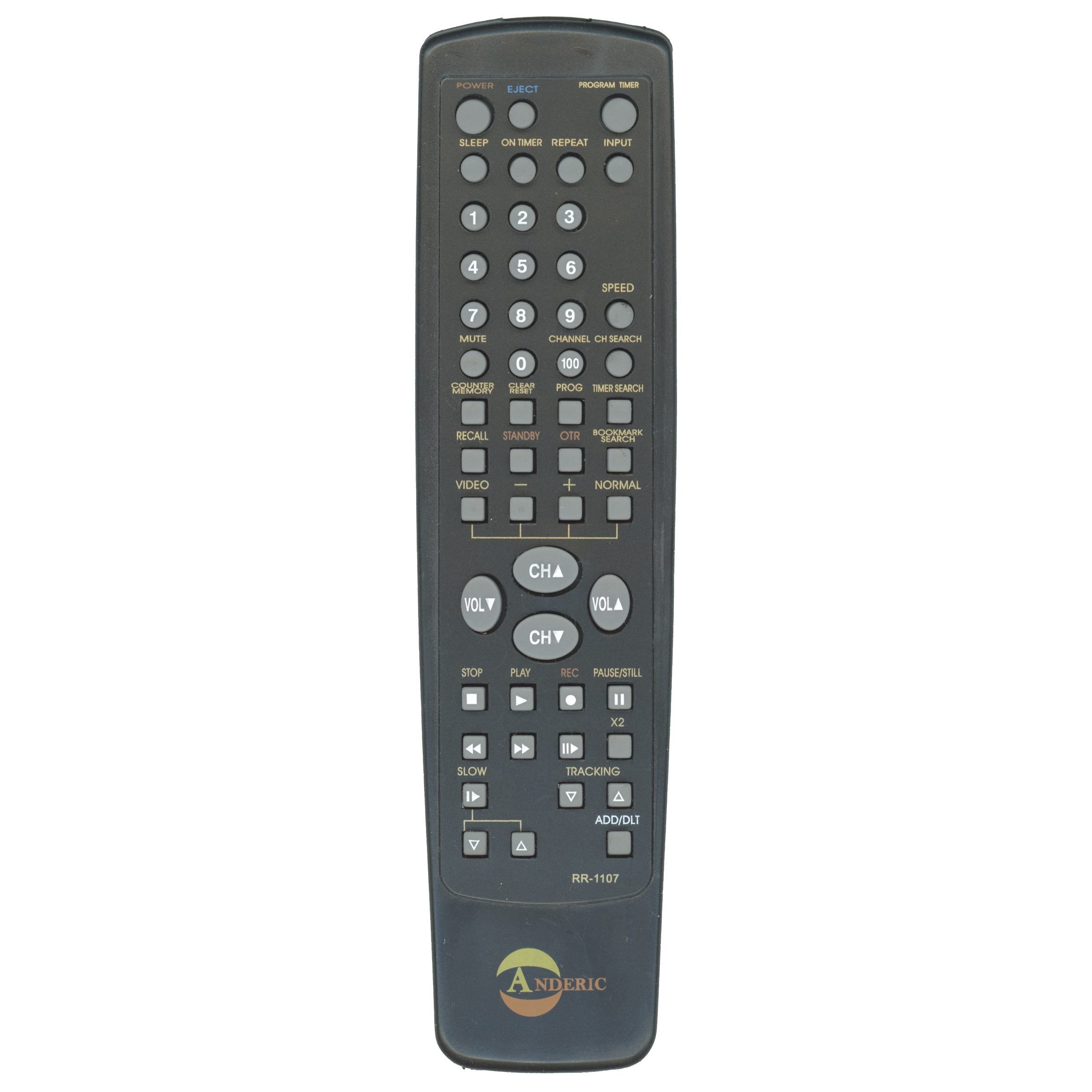 Anderic RR1107 for Panasonic TV/VCR Remote Control