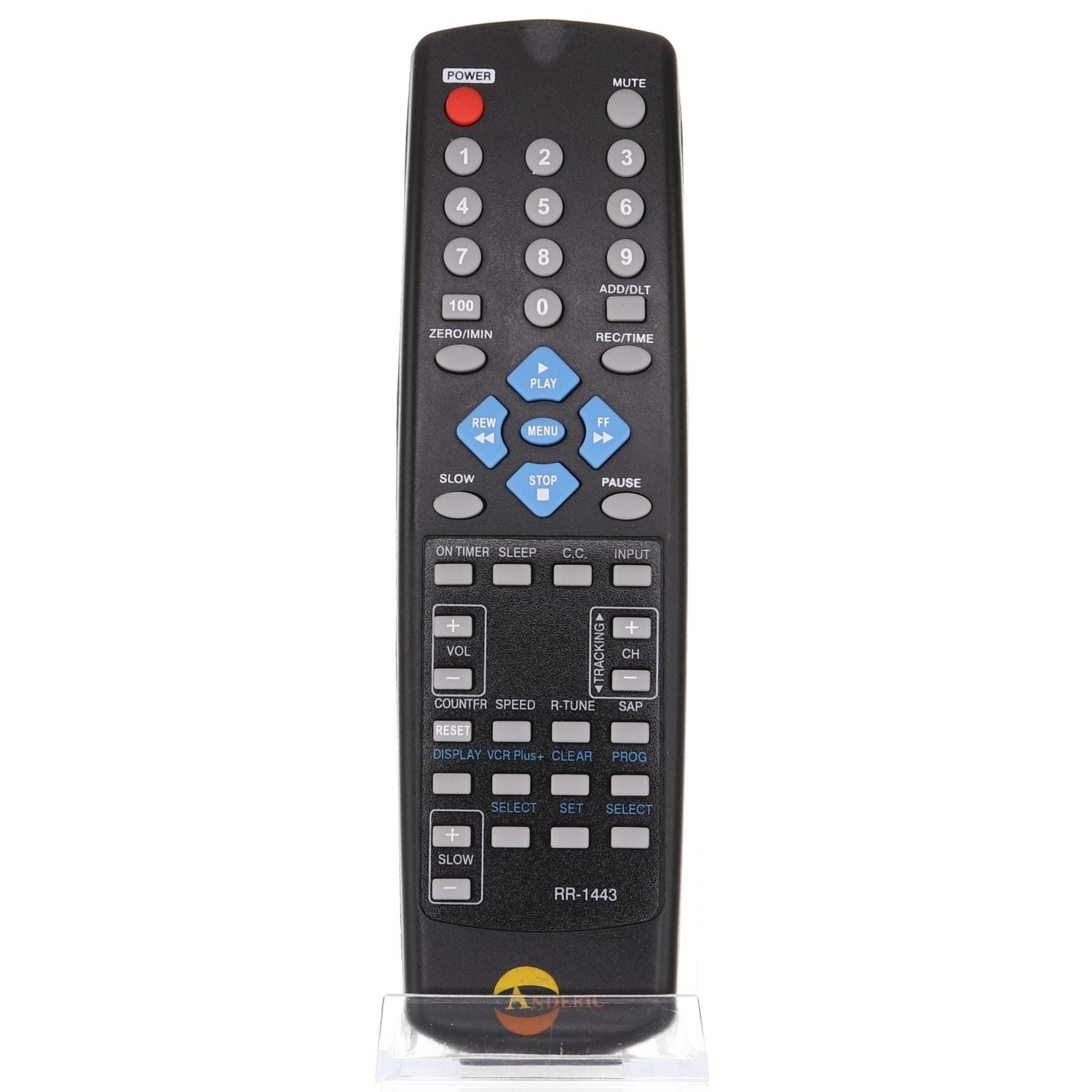 Anderic RR1443 for Panasonic VCR Remote Control