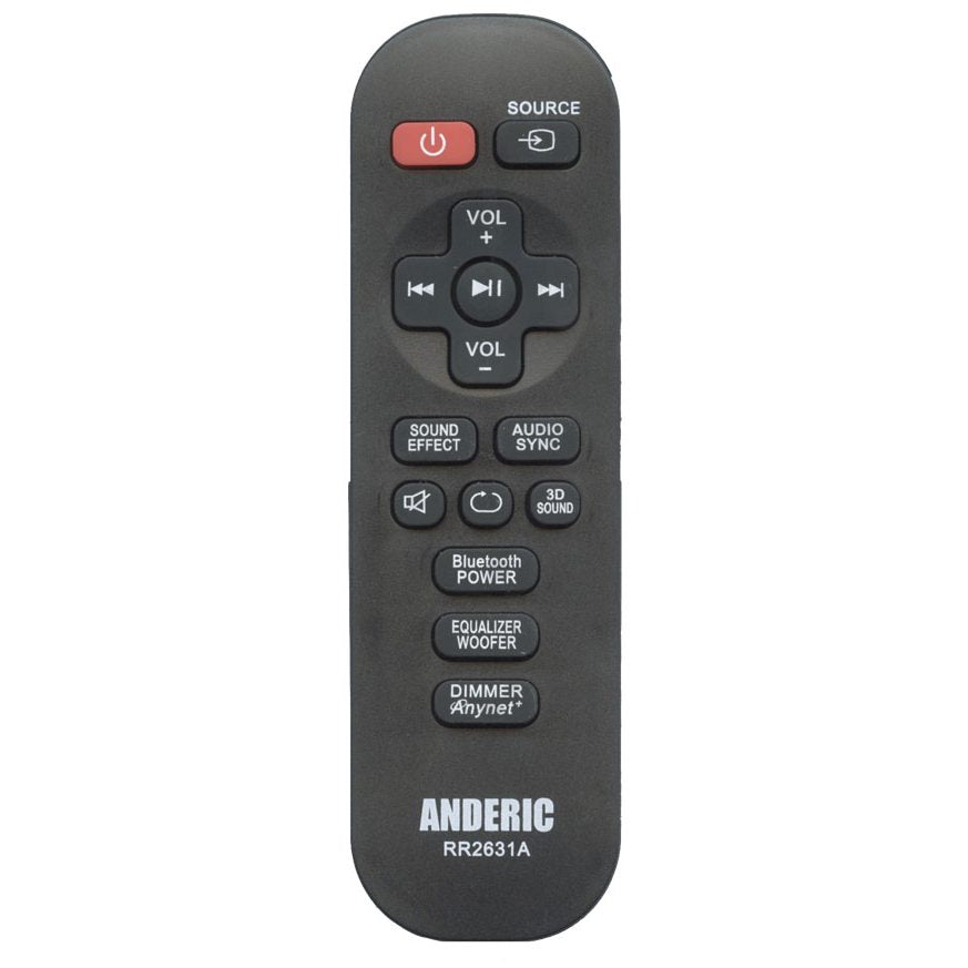 Anderic RR2631A for Samsung Sound Bar Remote Control