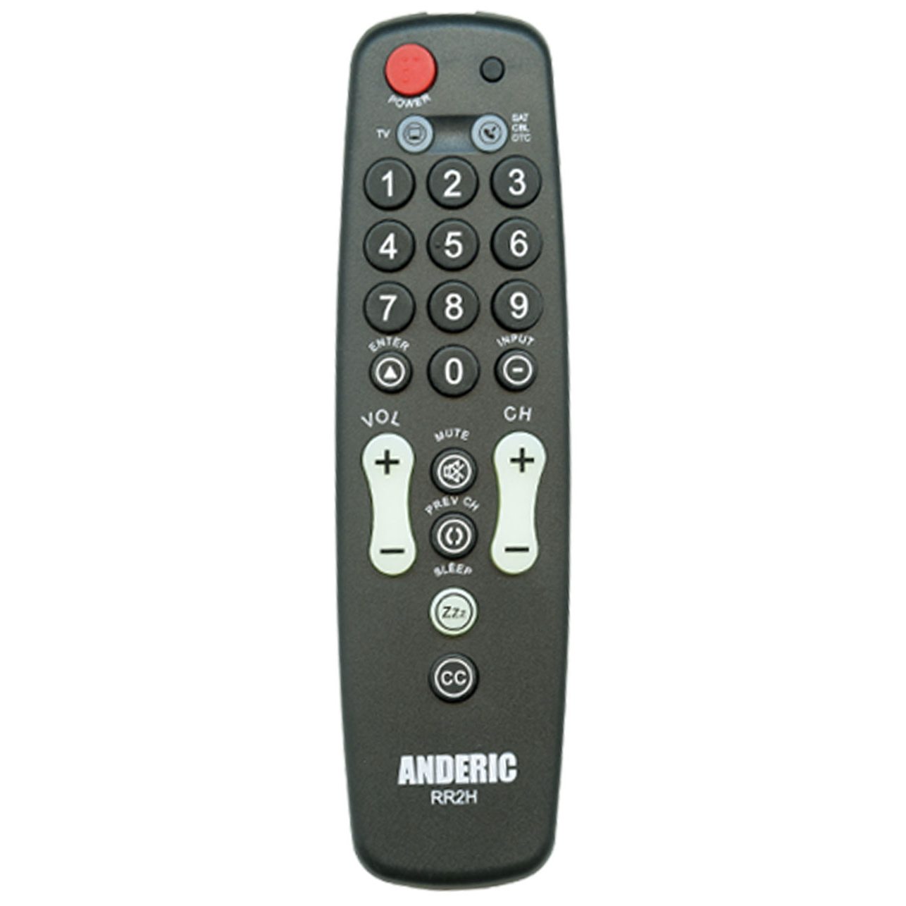 Anderic RR2H for TV/Cable 2-Device Universal Remote Control