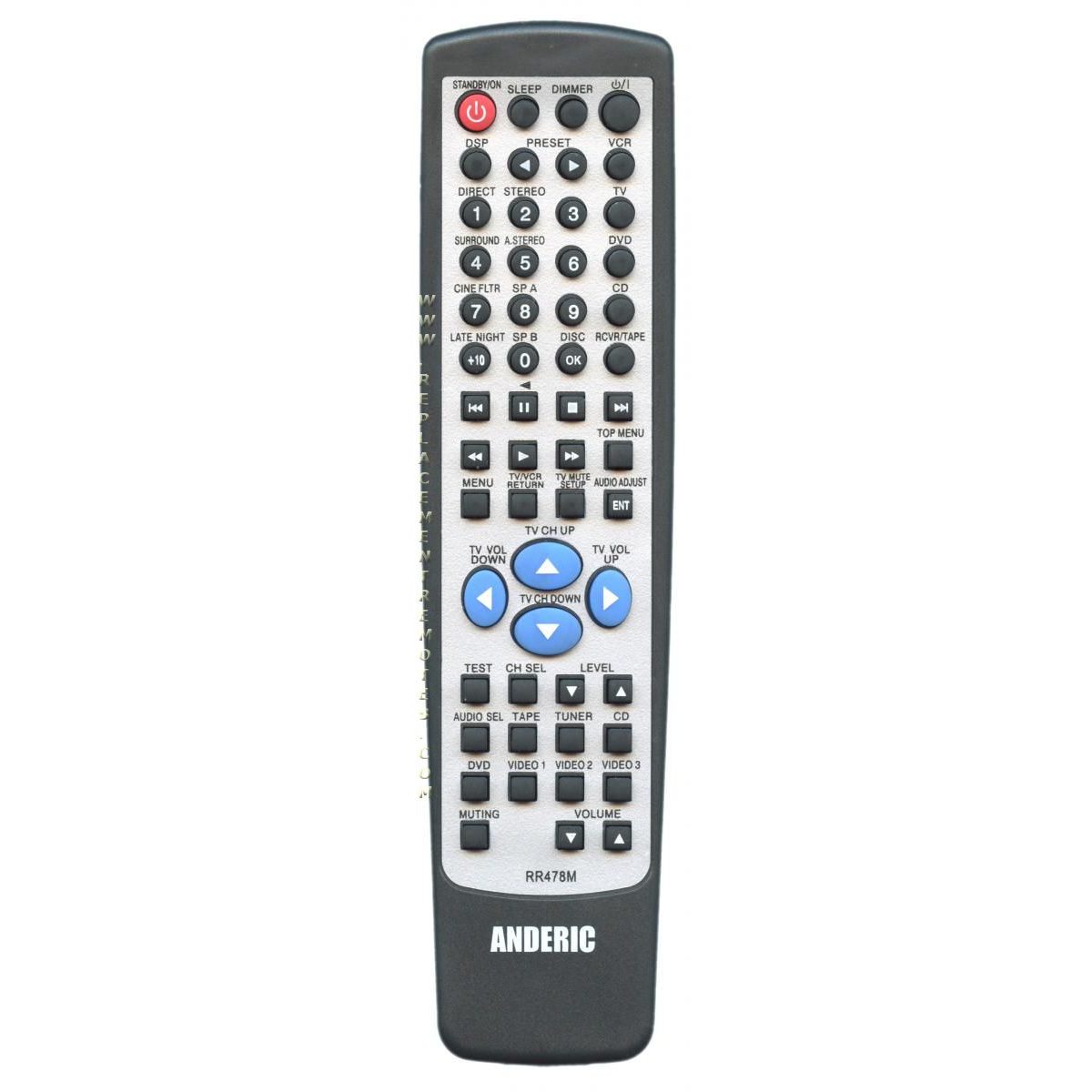 Anderic RR478M for Onkyo Receiver Remote Control