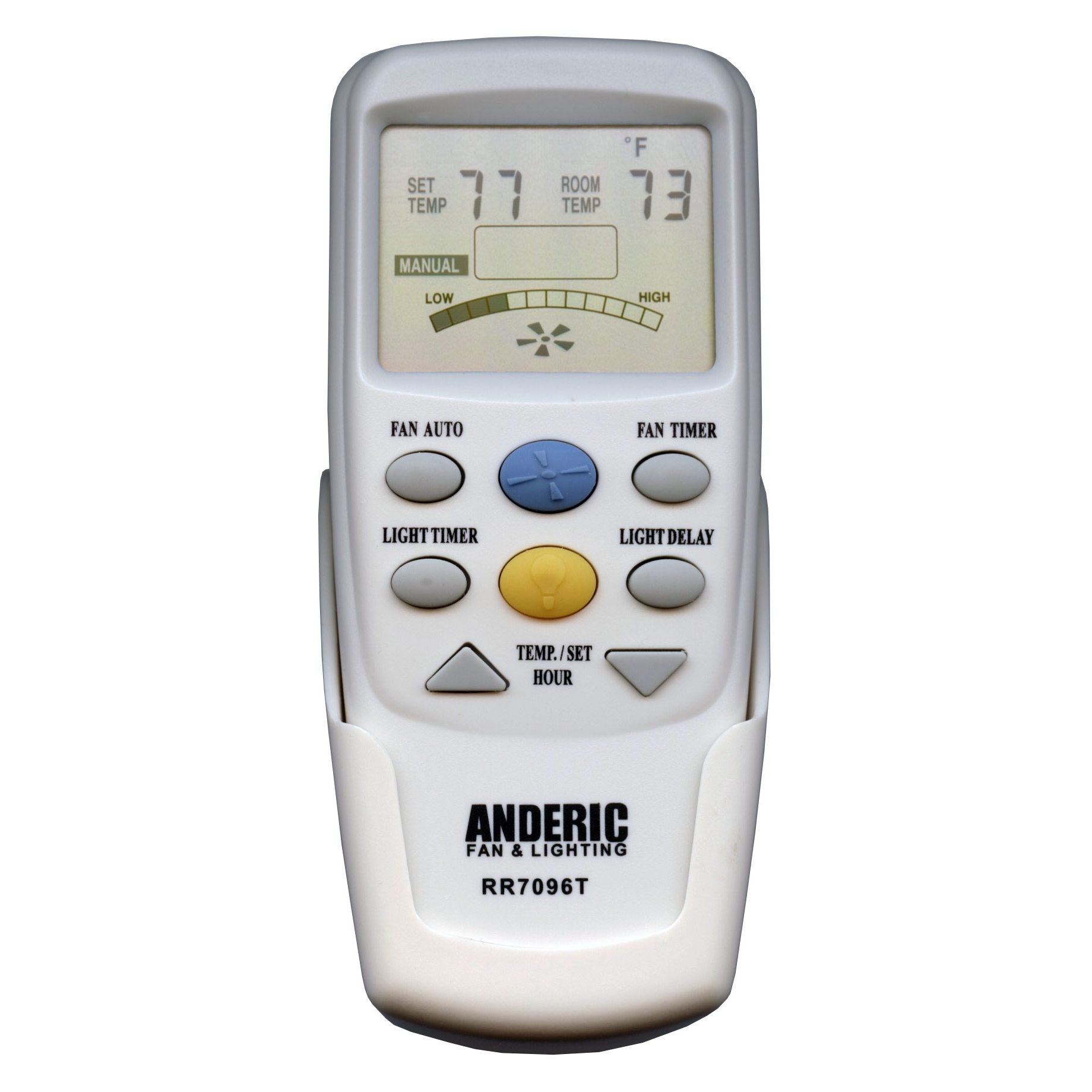 Anderic RR7096T Ceiling Fan Remote Control - CHQ7096T With Fan Timer Key