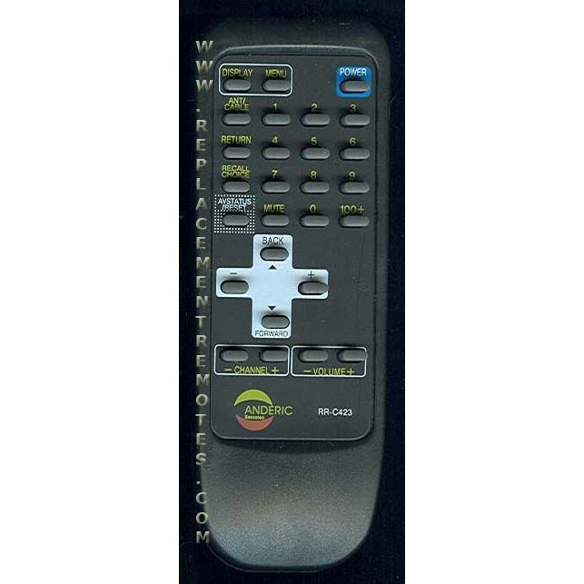 Anderic RRC423 for JVC TV Remote Control