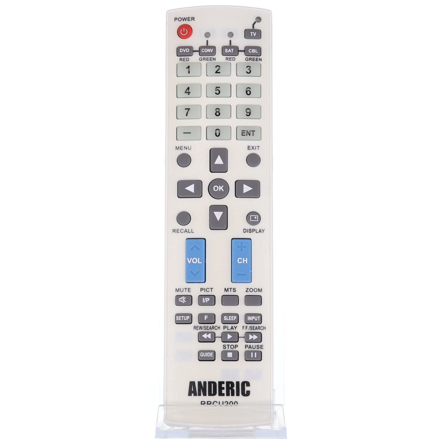 Anderic RRCU200 for Apex TV 5-Device Universal Remote Control