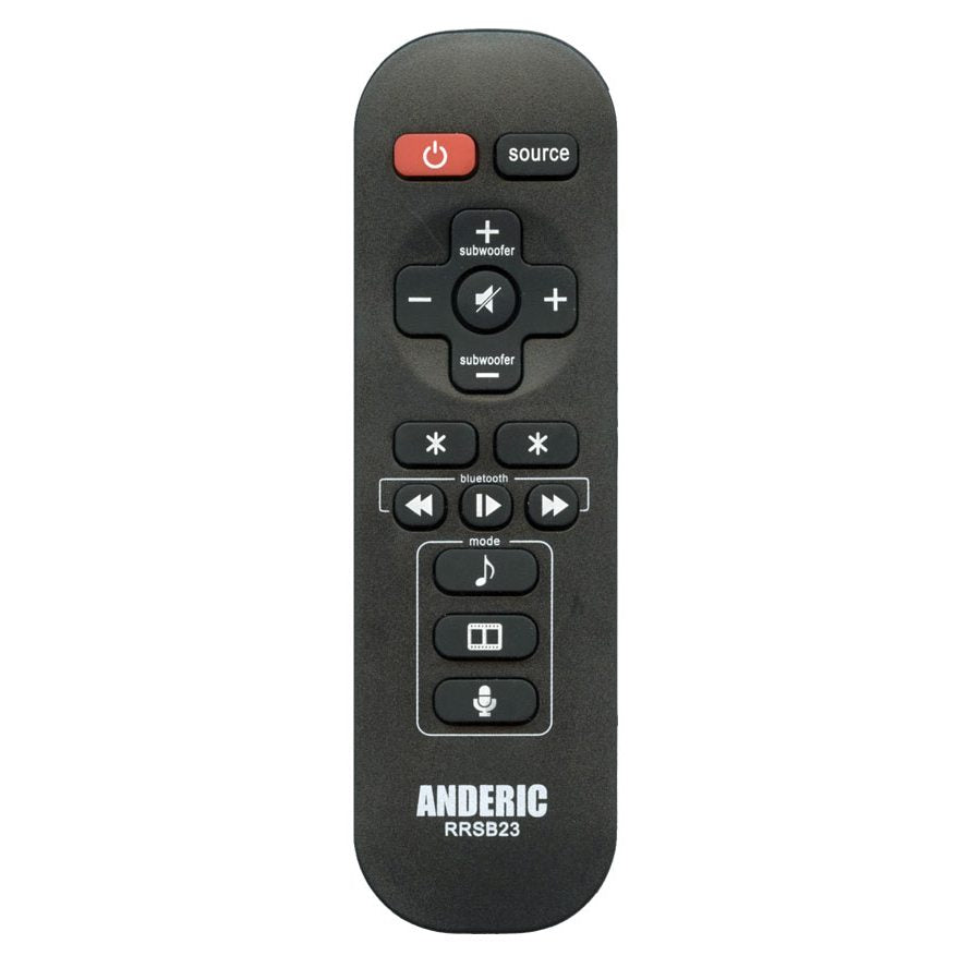 Anderic RRSB23 for Pioneer Sound Bar Remote Control