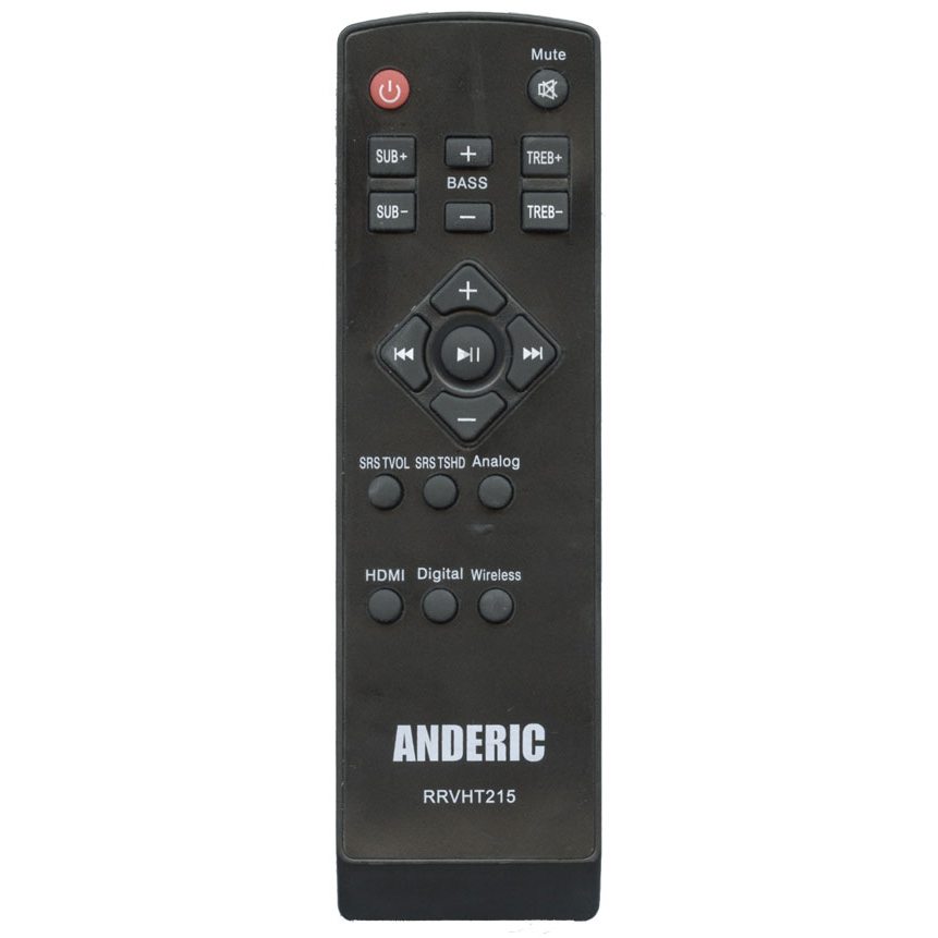 Anderic RRVHT215 for Vizio Sound Bar Remote Control