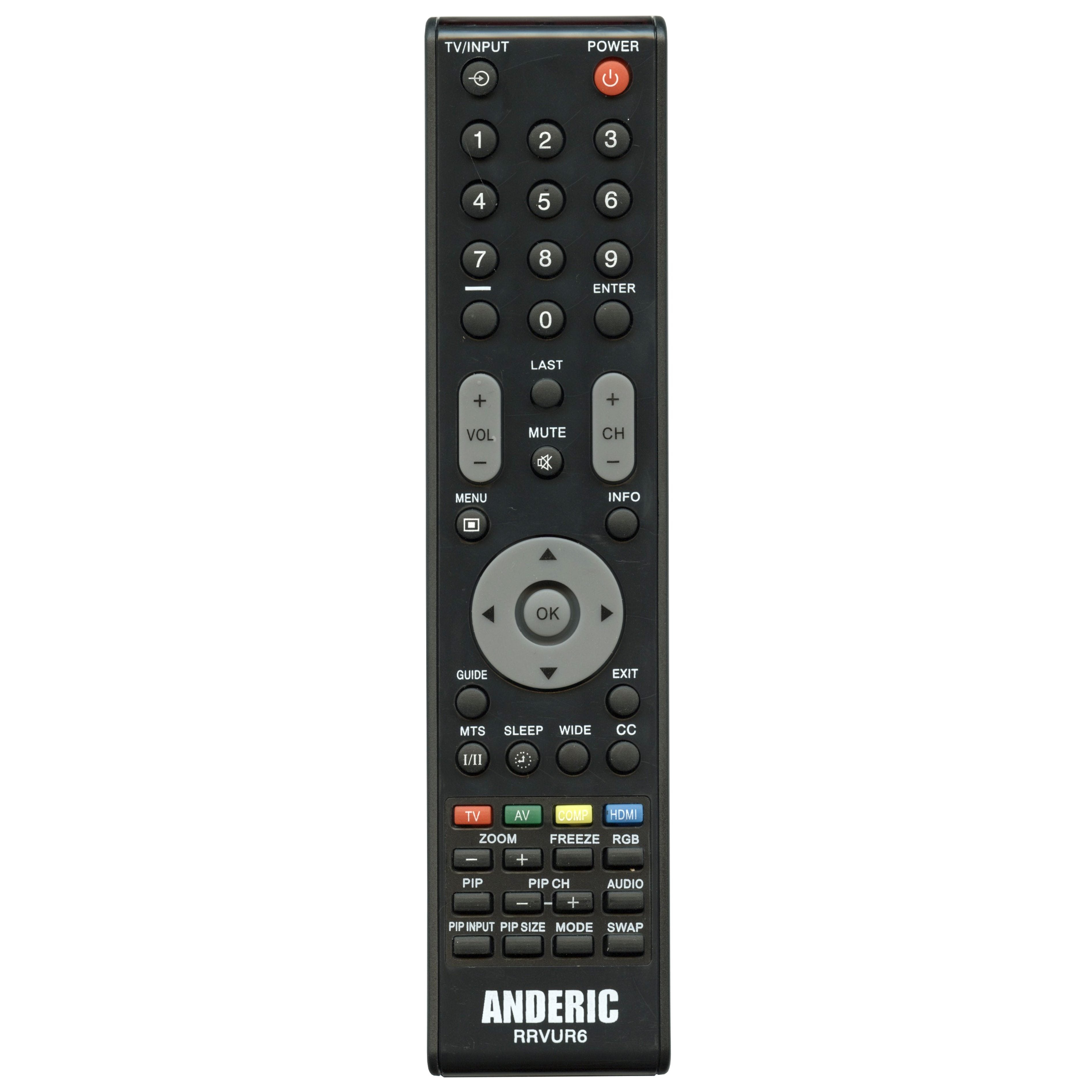 Anderic RRVUR6 for Vizio TV Remote Control