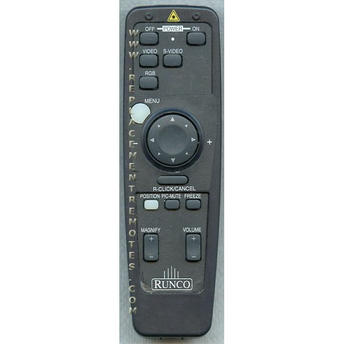 Runco RUNC004 Projector Remote Control