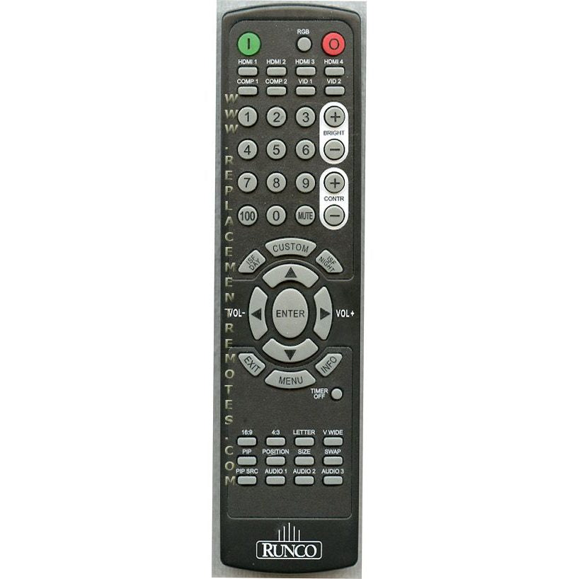 Runco RUNC006 Monitor Remote Control