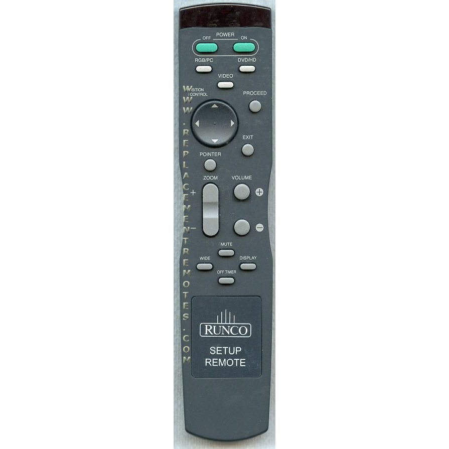 Runco RUNC007 Projector Remote Control