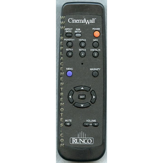 Runco RUNC010 Monitor Remote Control