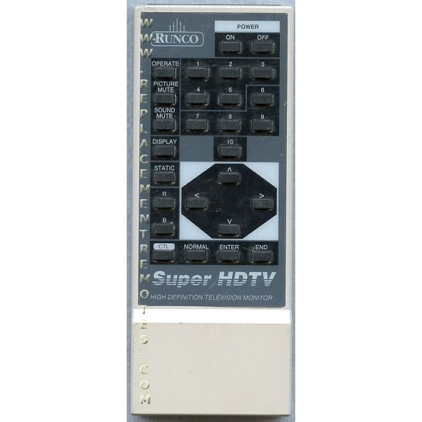 Runco RUNC011 Consumer Electronics Remote Control