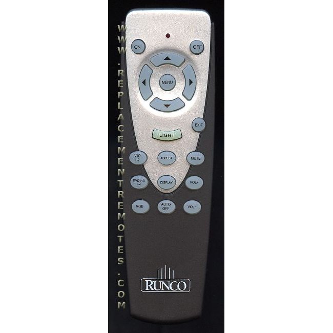 Runco RUNC2 Consumer Electronics Remote Control