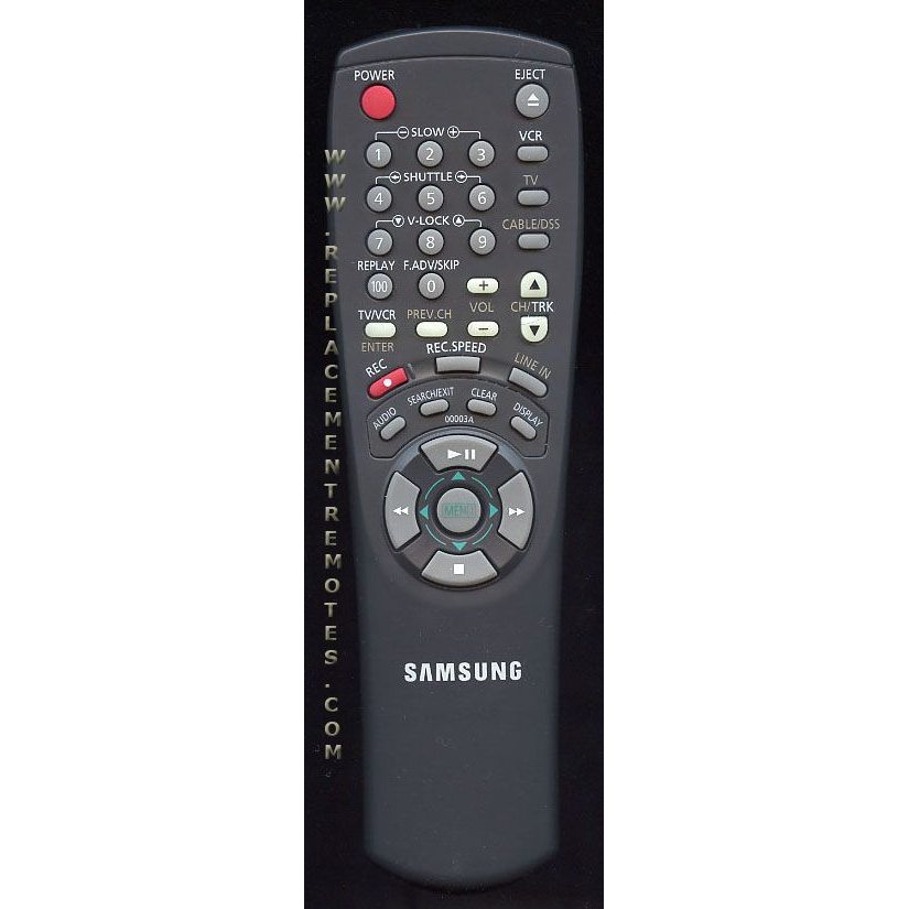 Samsung 00003A VCR Remote Control