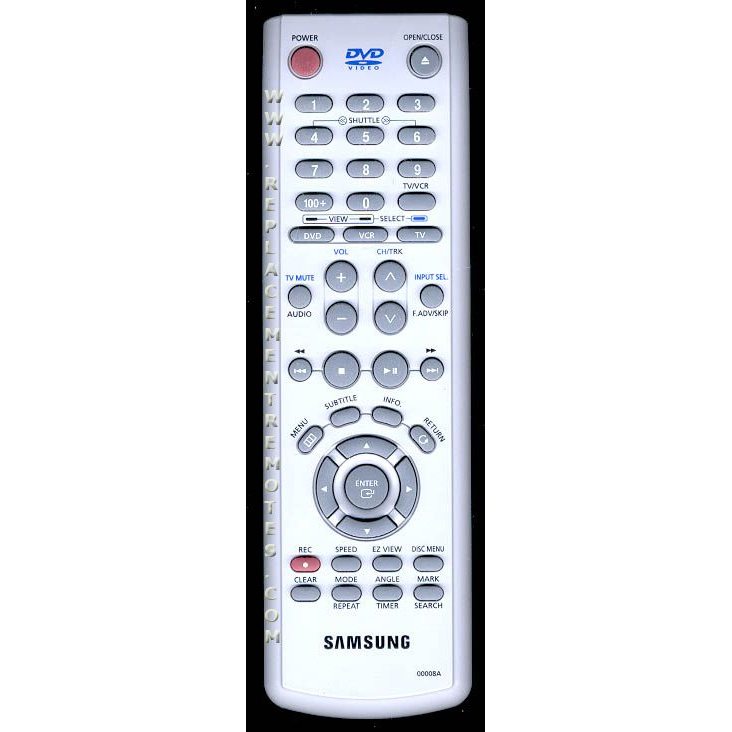 Samsung 00008A DVD Remote Control