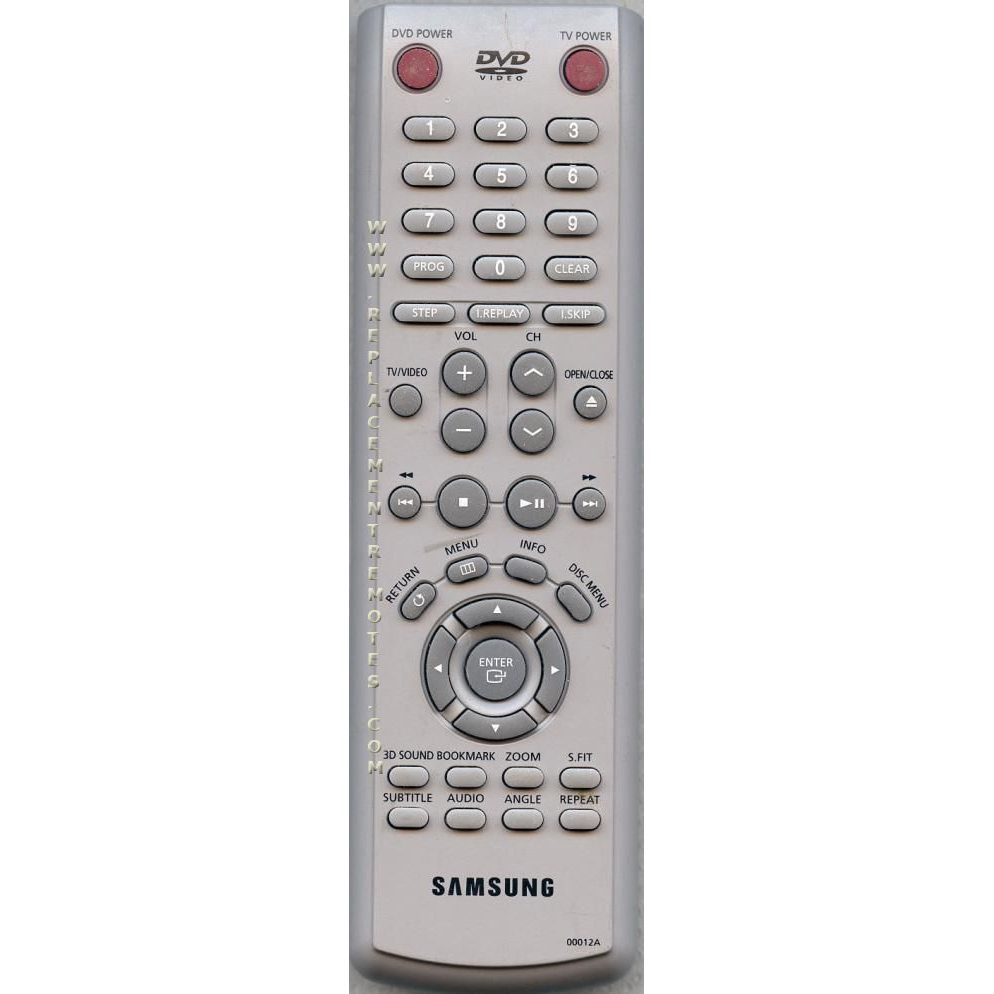 Samsung 00012A DVD Remote Control