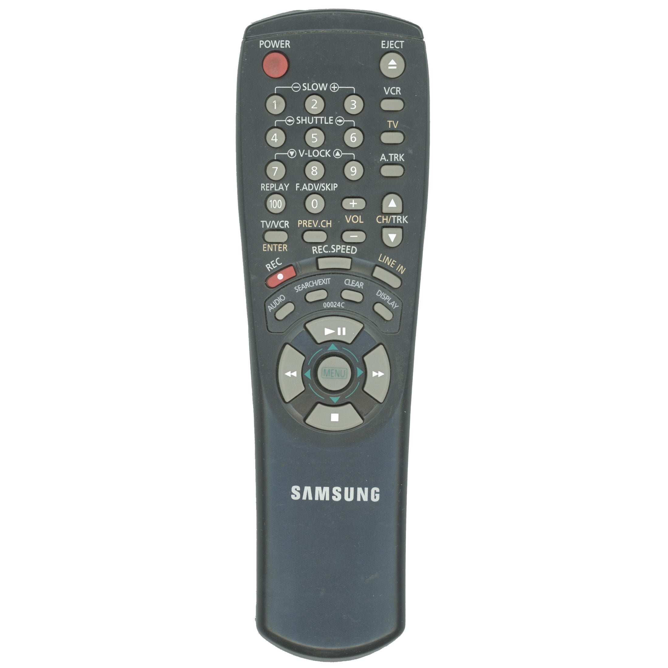 Samsung 00024C VCR Remote Control