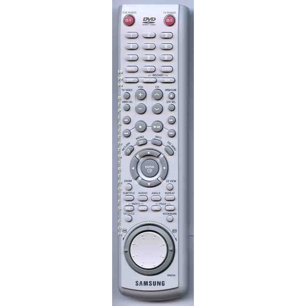 Samsung 00025A DVD Remote Control